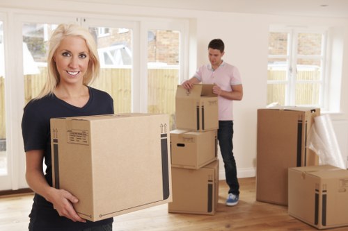 Careful packing and loading during a Guildford move