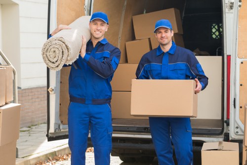 Local removals team managing a home relocation in Guildford