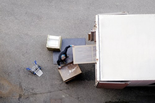 Removal team handling access and parking for flat removals in Guildford