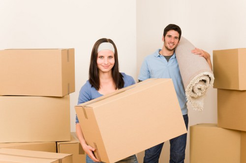 Bulky furniture collection and loading during Guildford pick-up service