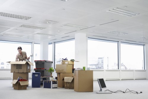 Staff settling into a newly relocated Guildford business premises